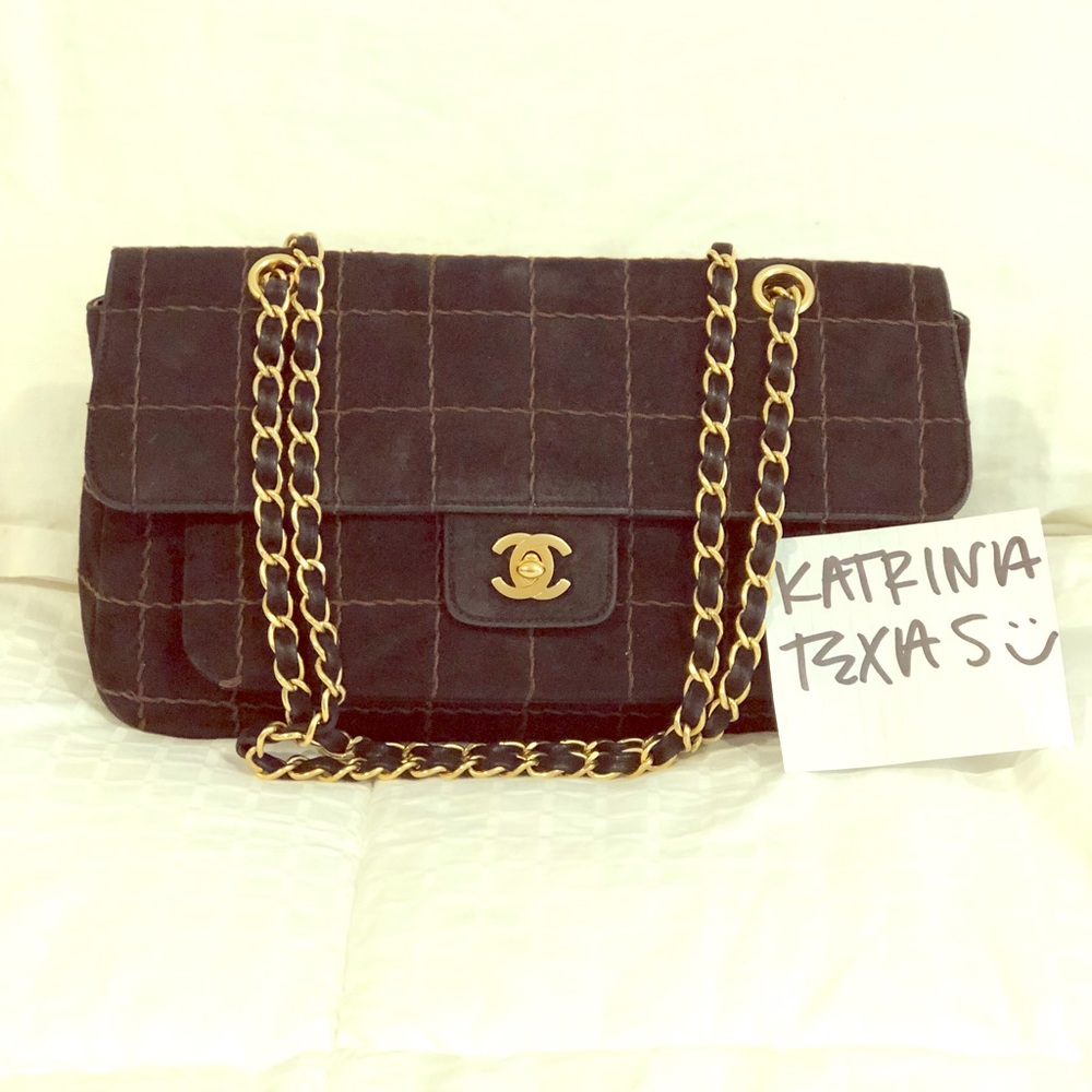 Chanel choco bar shoulder/crossbody bag